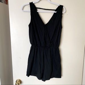 Black gauze Universal Thread romper